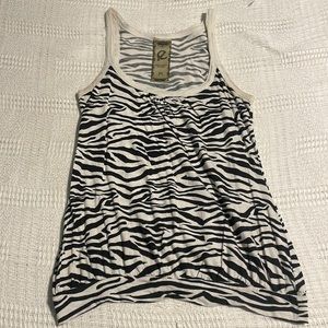 Comfy Flattering Zebra Tank